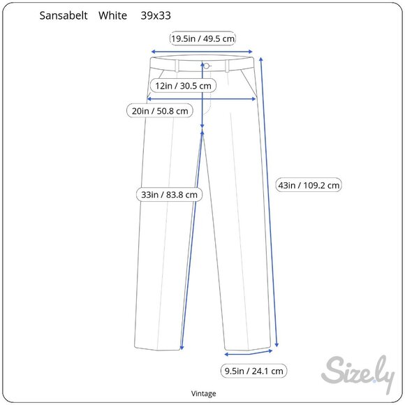 Sansabelt Vintage 70s 80s Mens White Flat Front Stretch Leisure Suit Pants 39 - Picture 8 of 11